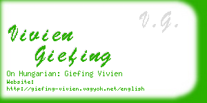 vivien giefing business card